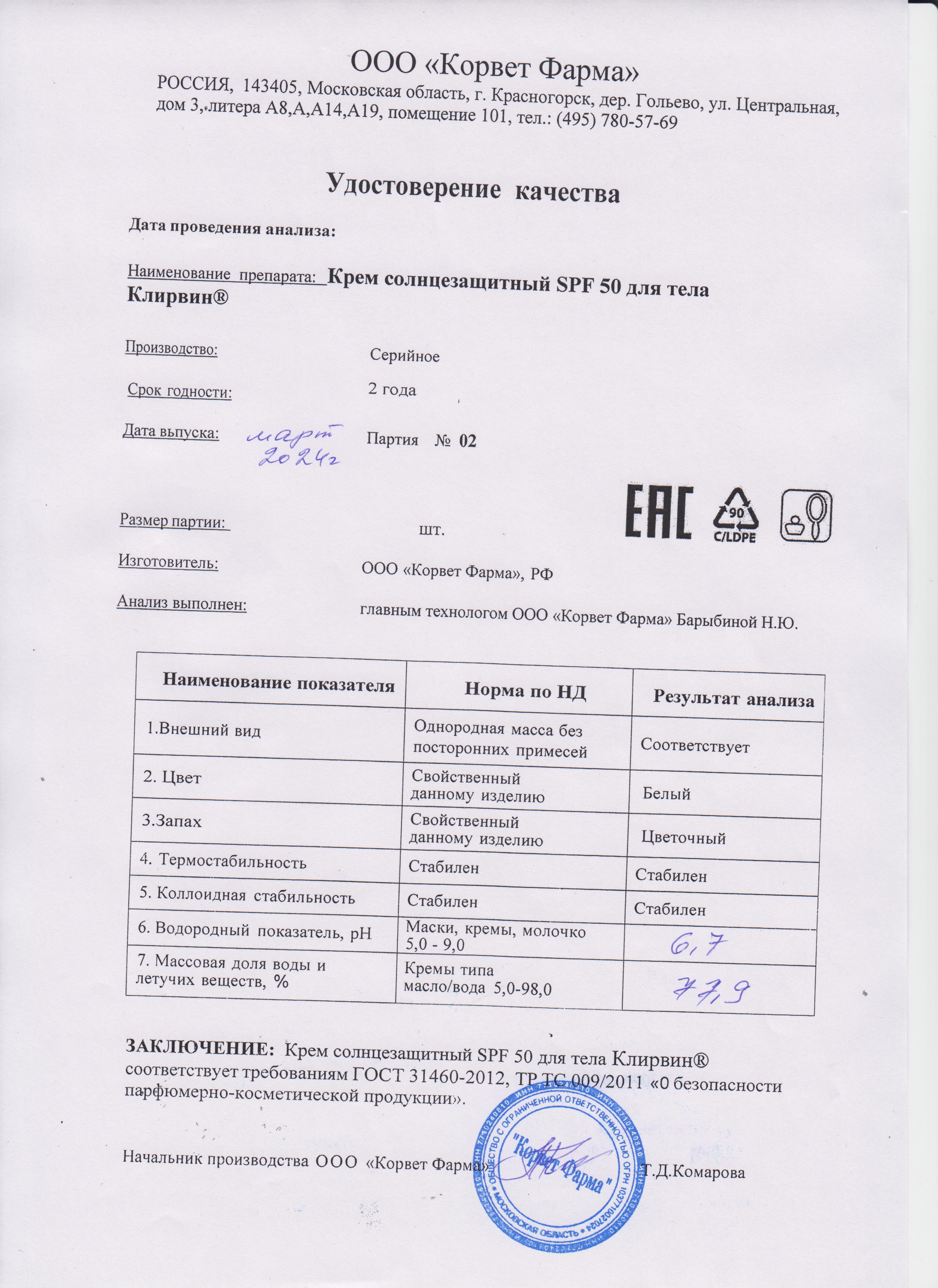Паспорт №03202402